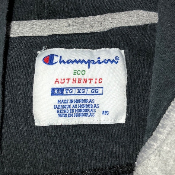 Campion Grey Oversize Logo Hoodie - Picture 6 of 8